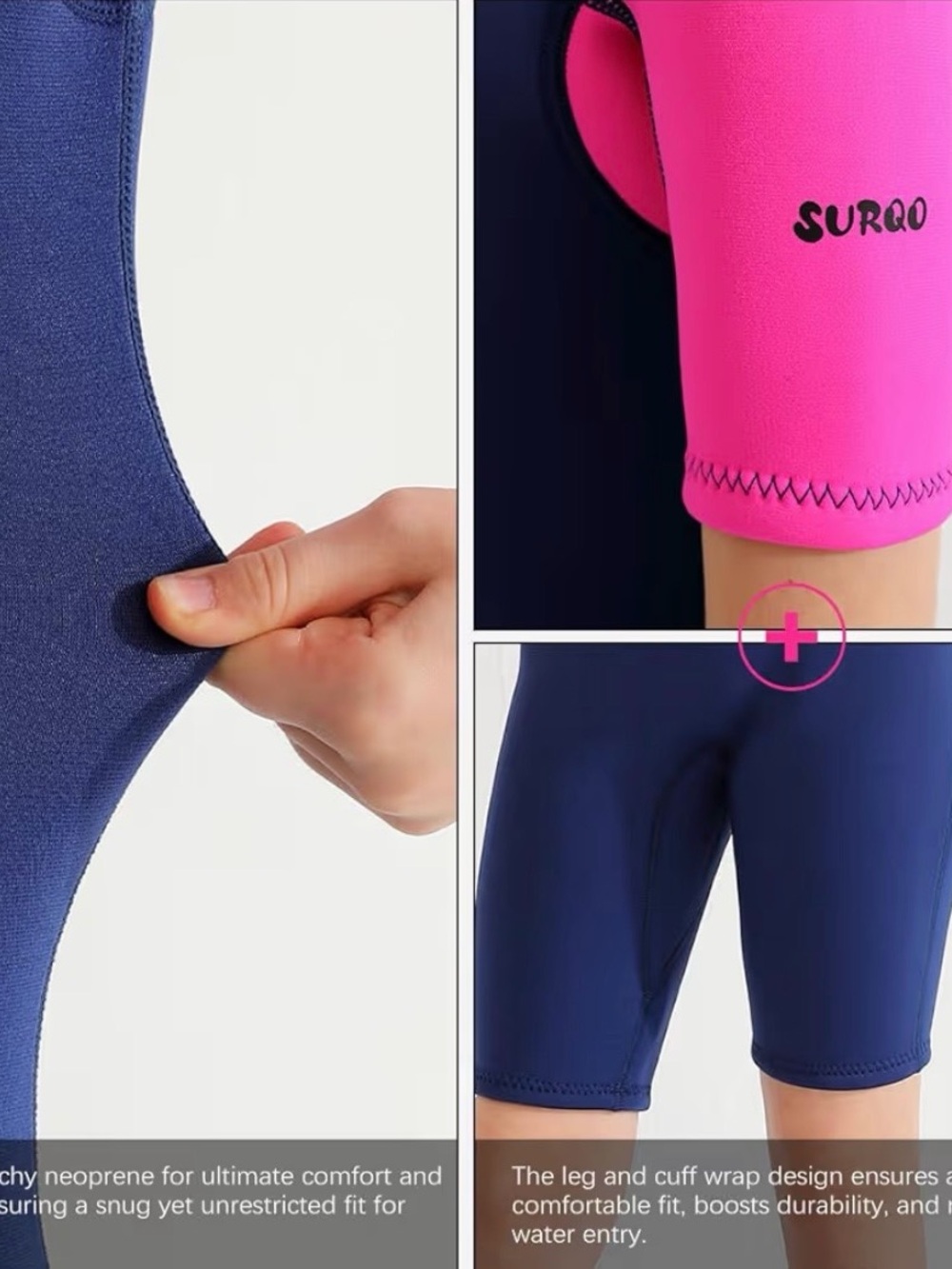 SURQO Kids 2mm Shorty Full Wet Suit Thermal SIZE 10 - Picture 11 of 12